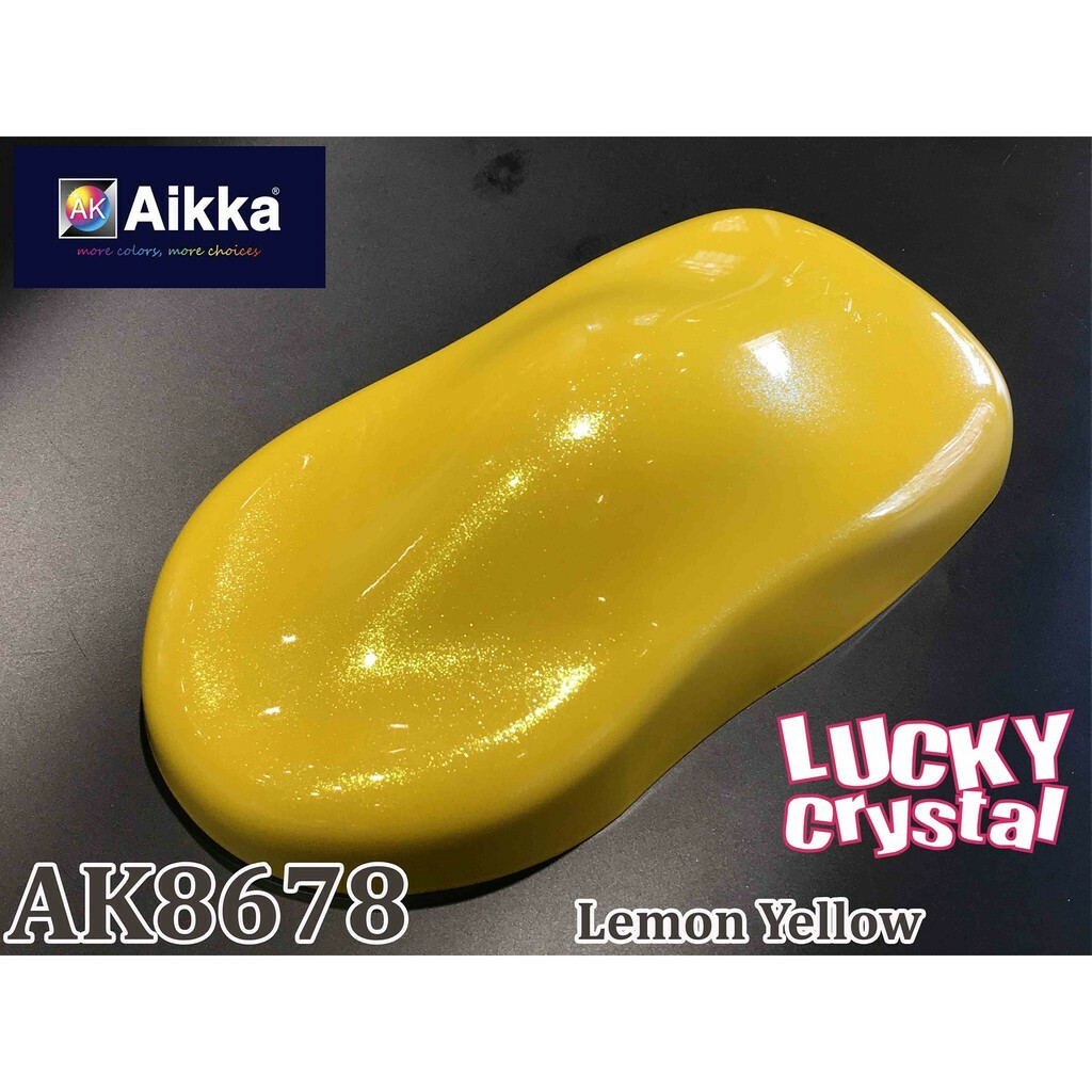 AIKKA AK8678 LEMON YELLOW *** LUCKY CRYSTAL SPECIAL EFFECT 2K