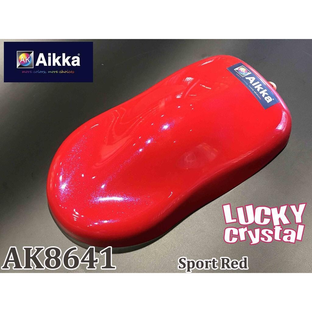 GKT　Red L paint AIKKA AK8641 SPORT RED *** LUCKY CRYSTAL SPECIAL EFFECT 2K PAINT