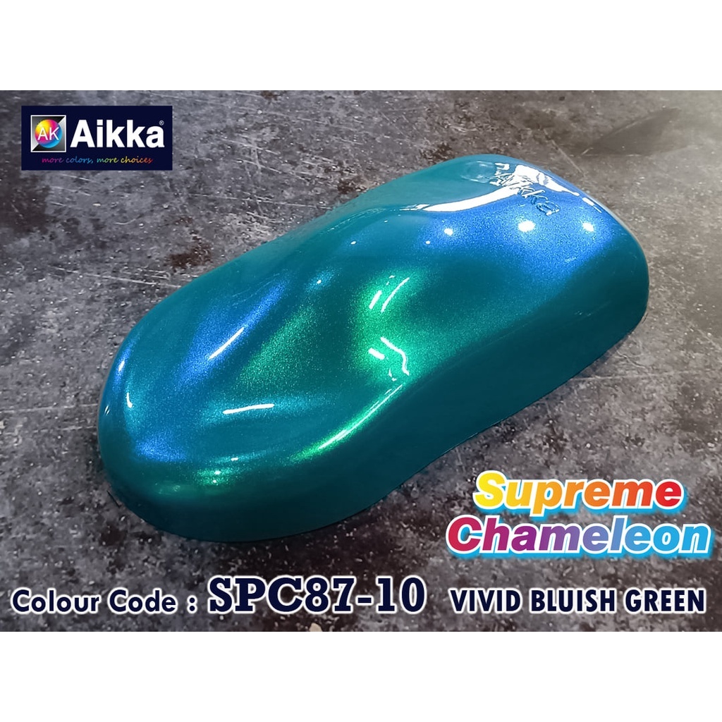 AIKKA SPC87-10 VIVID BLUISH GREEN SUPREME CHAMELEON 2K PAINT