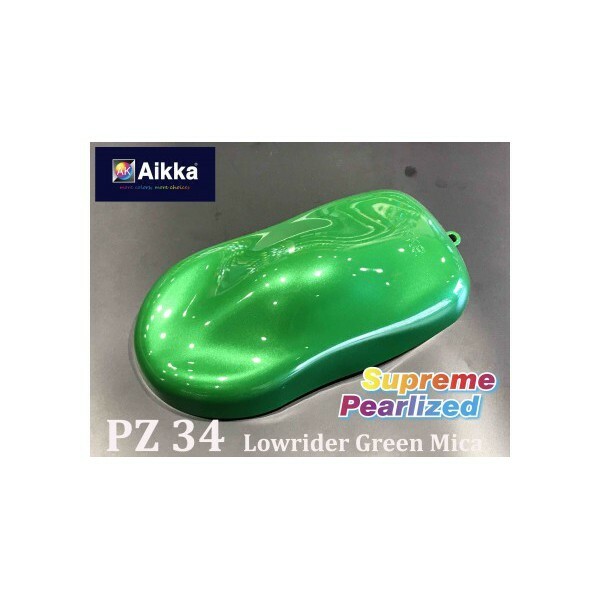 グリーン AIKKA PZ34 LOWRIDER GREEN MICA SUPREME PEARLIZED 2K PAINT – POWER
