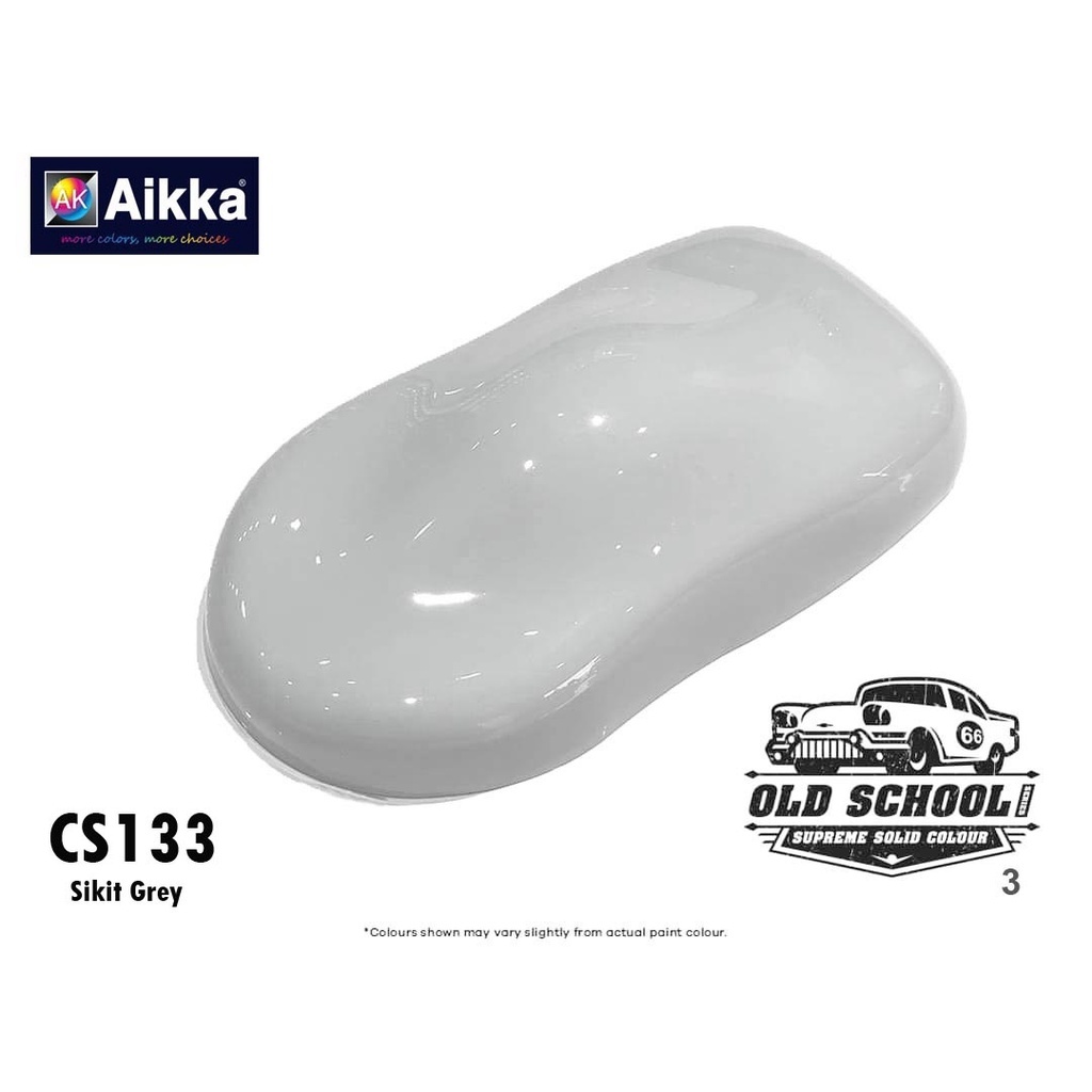 AIKKA CS133 SIKIT GREY OLD SCHOOL SUPREME SOLID COLOUR 2K PAINT