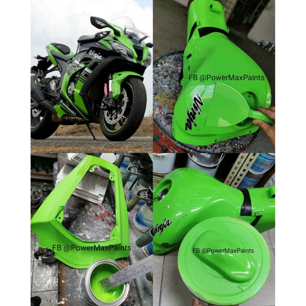 FORCE LIME GREEN ZX10R / ZX6R KAWASAKI NINJA 2K MOTOR PAINT FORCE LIME GREEN ZX10R / ZX6R KAWASAKI NINJA 2K MOTOR PAINT