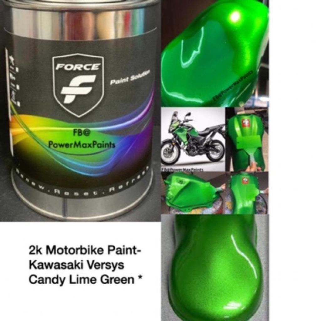 Lemon Lime Green Metallic Basecoat Flake Matched Paint — Tropical Glitz