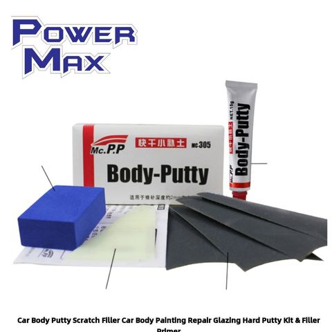 Car Body Putty Scratch Filler Car Body Painting Repair Glazing Hard Putty Kit & Filler Primer