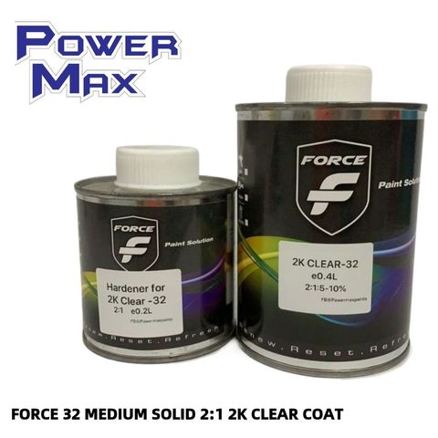 FORCE 32 MEDIUM SOLID 2_1 2K CLEAR COAT