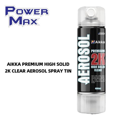 AIKKA PREMIUM HIGH SOLID 2K CLEAR AEROSOL SPRAY TIN