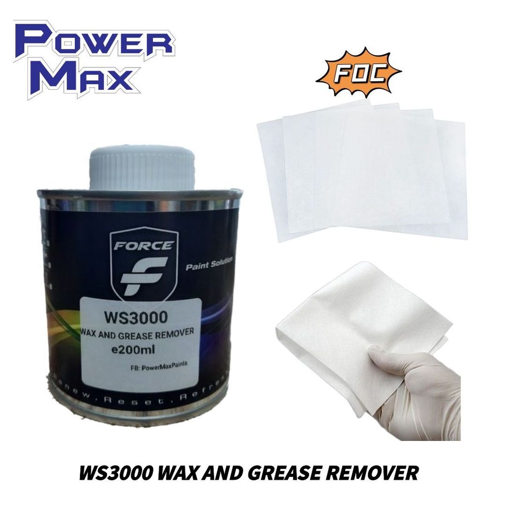 WS3000 WAX AND GREASE REMOVER 200ML FOC