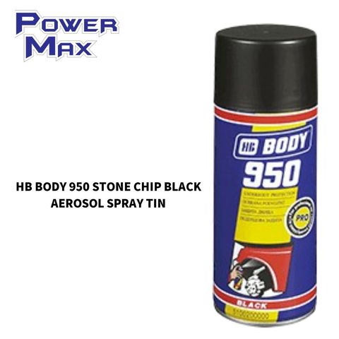 HB BODY 950 STONE CHIP BLACK AEROSOL SPRAY TIN