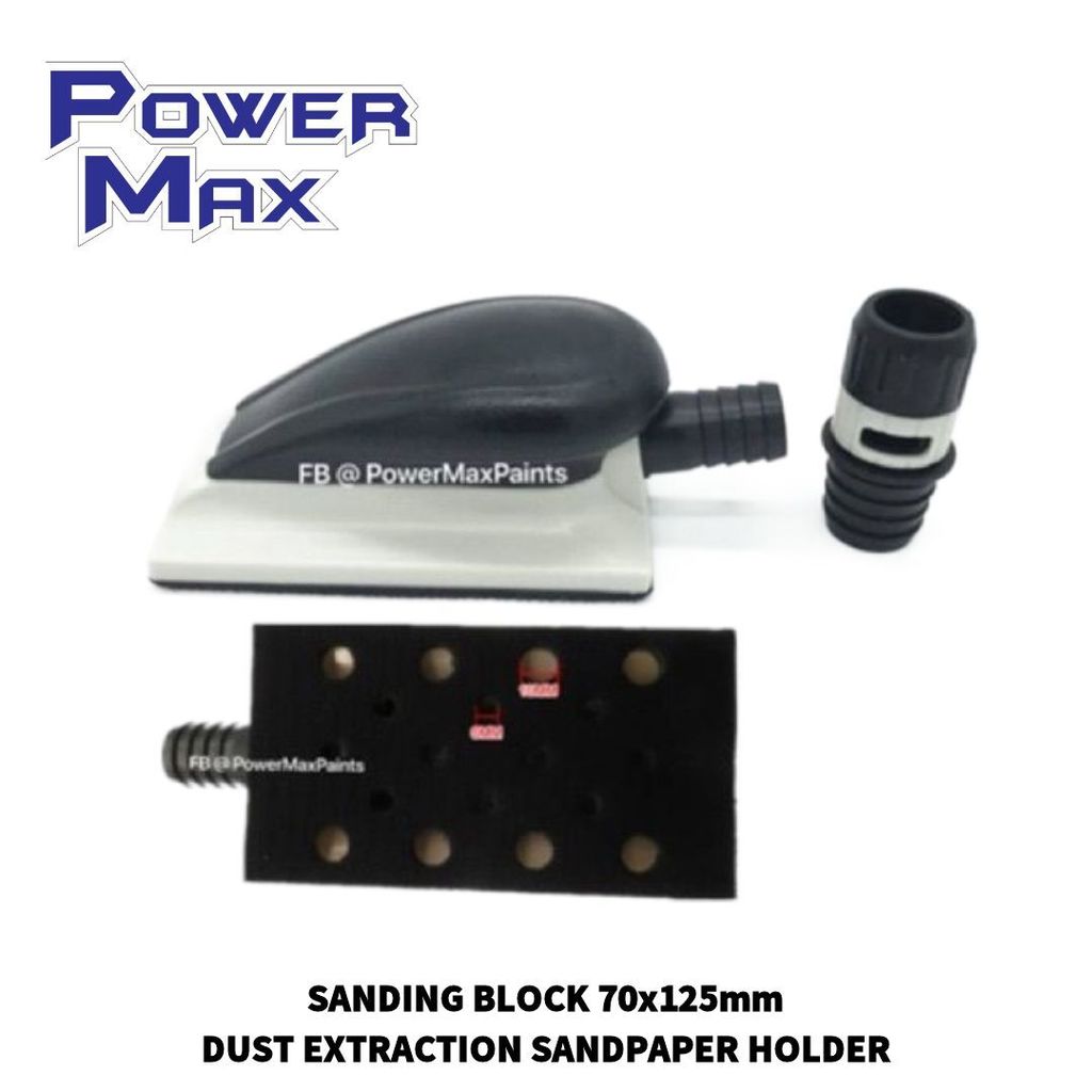 SANDING BLOCK 70x125mm DUST EXTRACTION SANDPAPER HOLDER