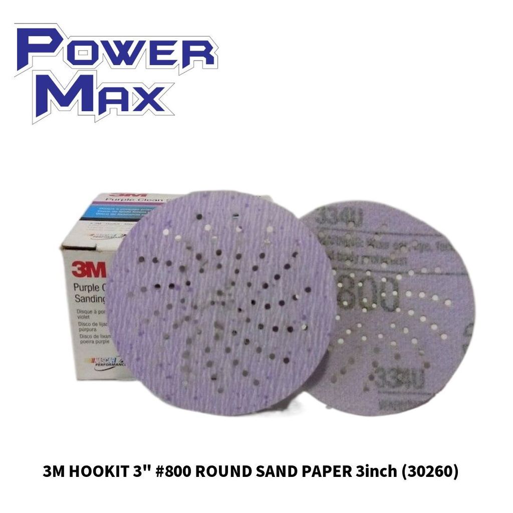 3M HOOKIT 3_ #800 ROUND SAND PAPER 3inch (30260)
