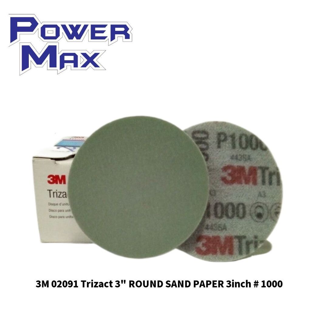 3M 02091 Trizact 3_ ROUND SAND PAPER 3inch # 1000