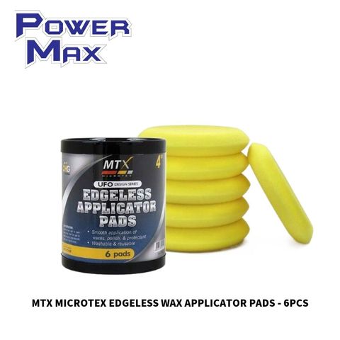 MTX MICROTEX EDGELESS WAX APPLICATOR PADS - 6PCS