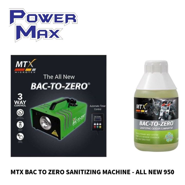 MTX BAC TO ZERO SANITIZING MACHINE - ALL NEW 950 