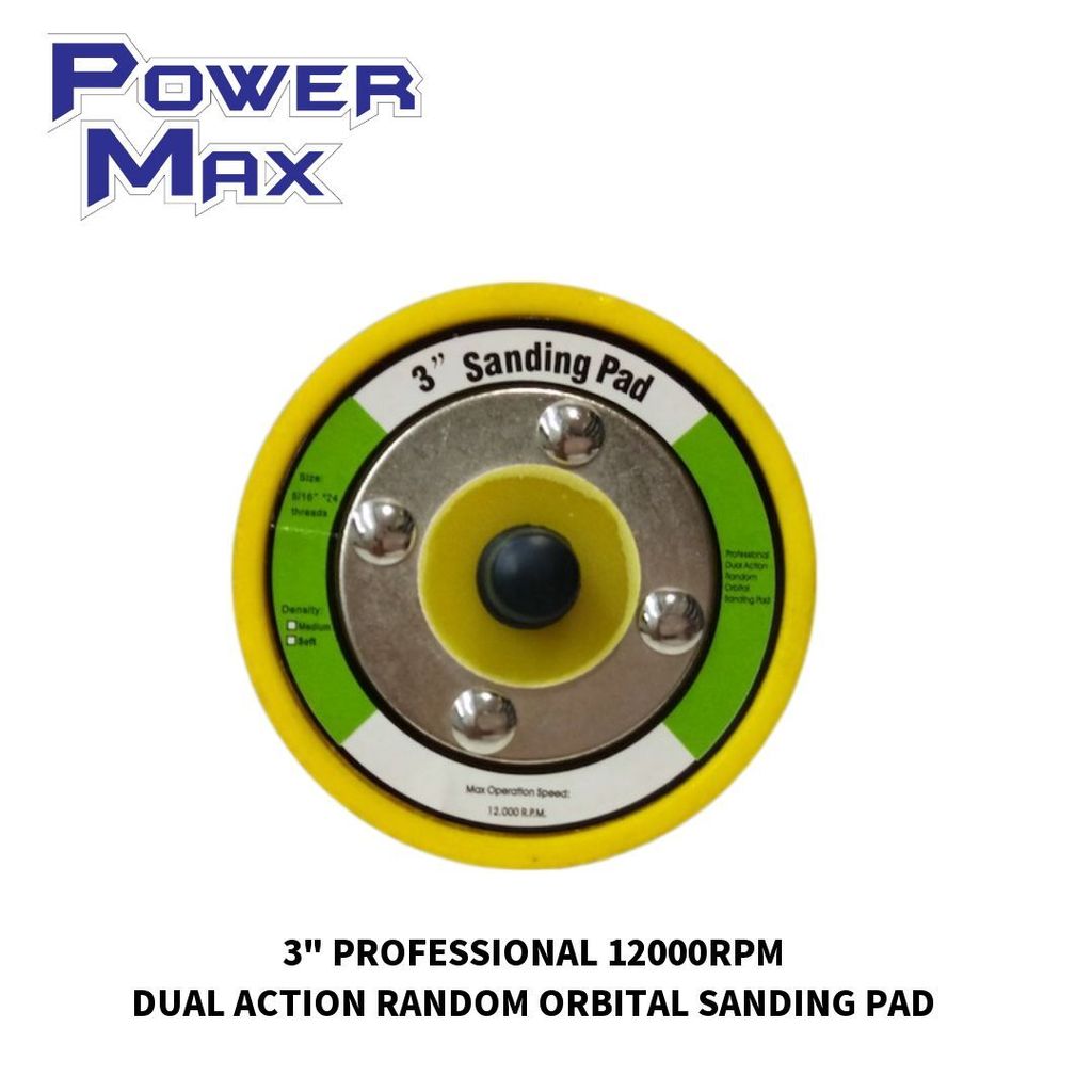 3_ PROFESSIONAL 12000RPM DUAL ACTION RANDOM ORBITAL SANDING PAD