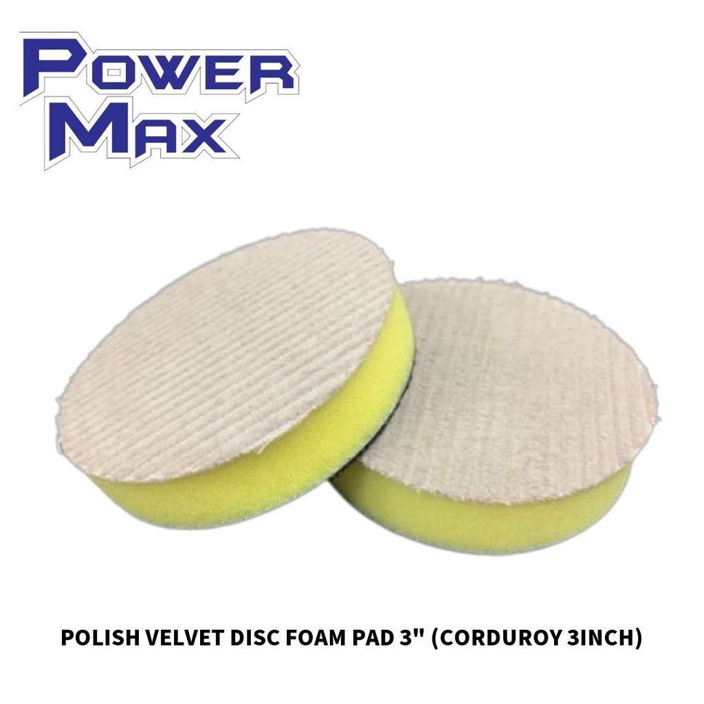 POLISH VELVET DISC FOAM PAD 3_ (CORDUROY 3INCH)
