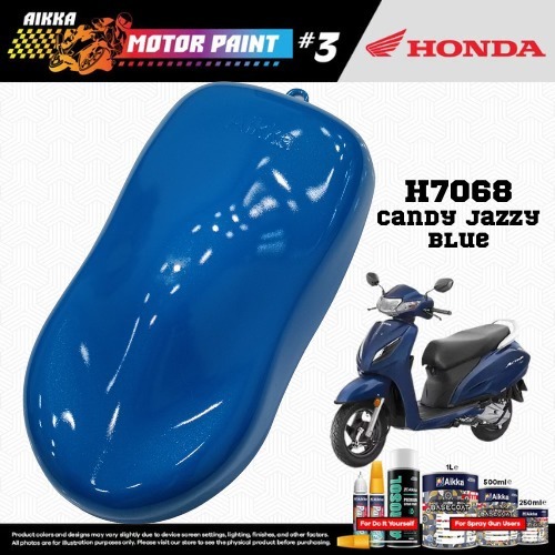 油彩　Blue Moment AIKKA H7068 CANDY JAZZY BLUE HONDA 2K MOTOR PAINT – POWER MAX