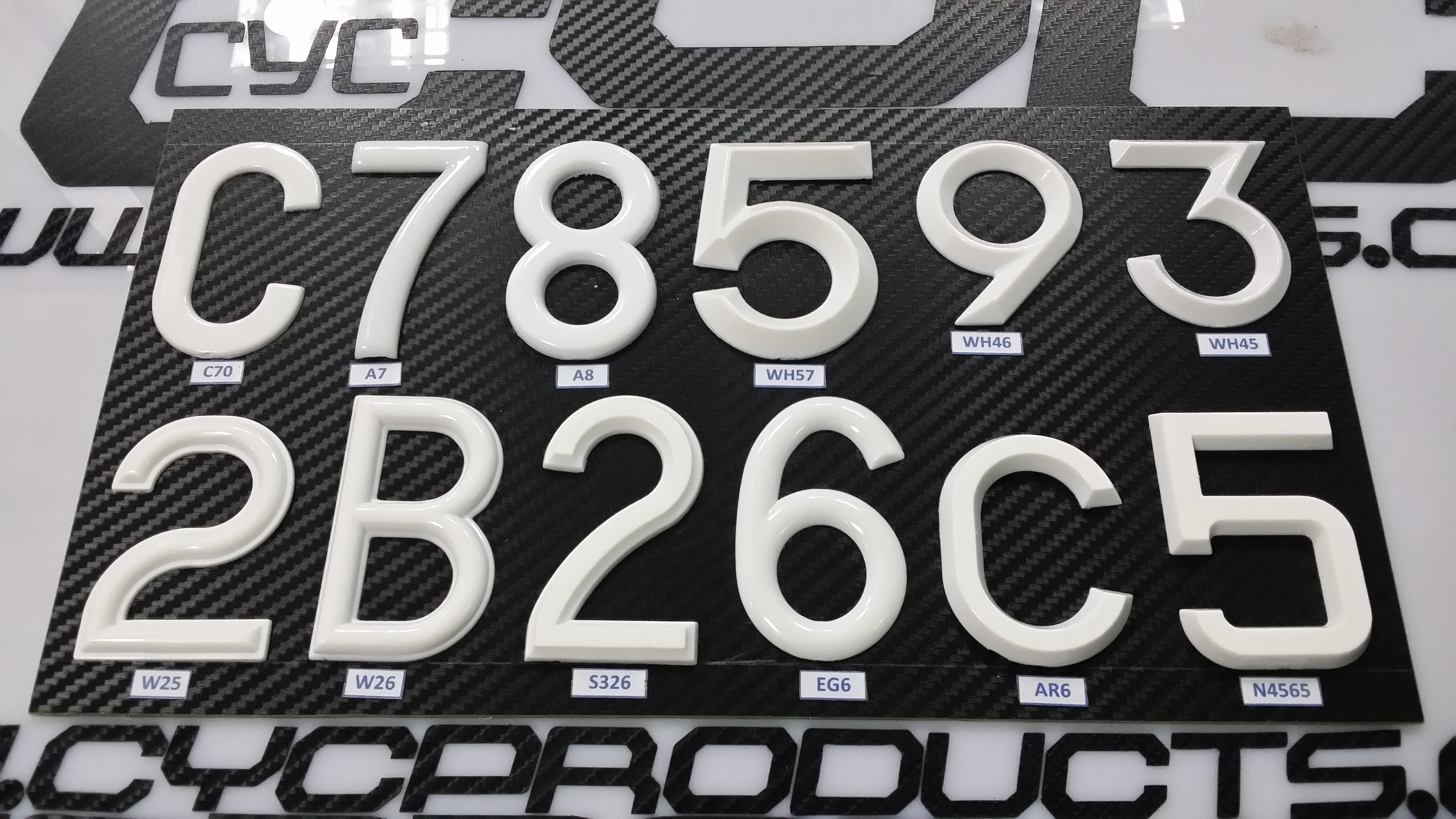 embossed number plates dubi