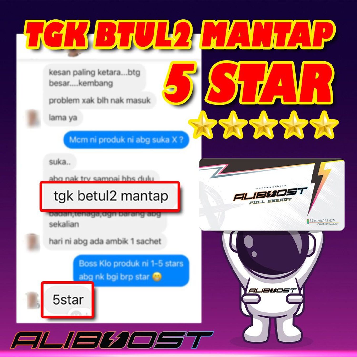 Aliboostishere - Customer Feedback