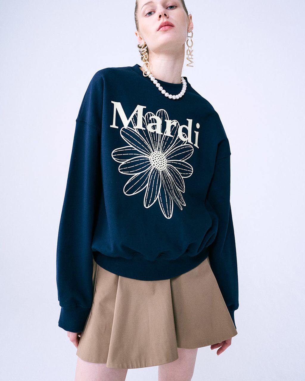 MARDI MERCREDI Sweatshirt Flower Mardi