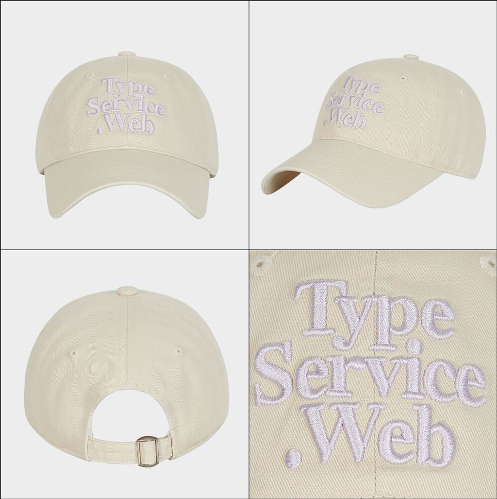 ☆typeservice☆ Typeservice Web Cap Cream TYPESERVICE Web Cap - 22 Colors – Belle Korea