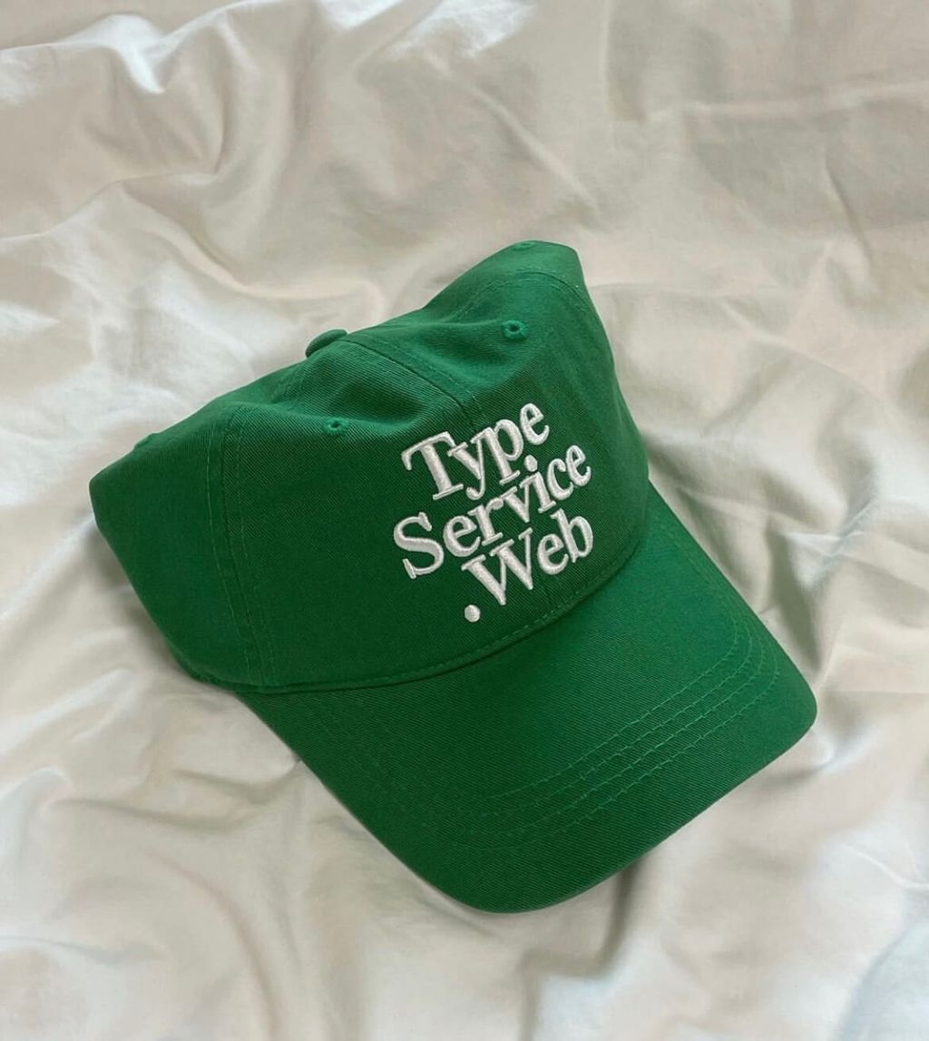 ☆typeservice☆ Typeservice Web Cap Sage Green TYPESERVICE Web Cap - 22 Colors – Belle Korea