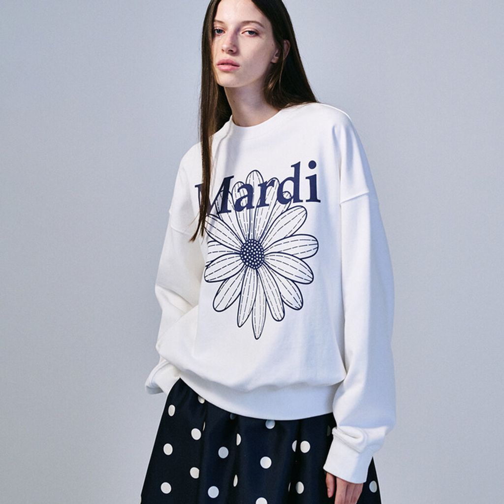 ☆Mardi Mercredi☆SWEATSHIRT THE FLOWER MARDI-