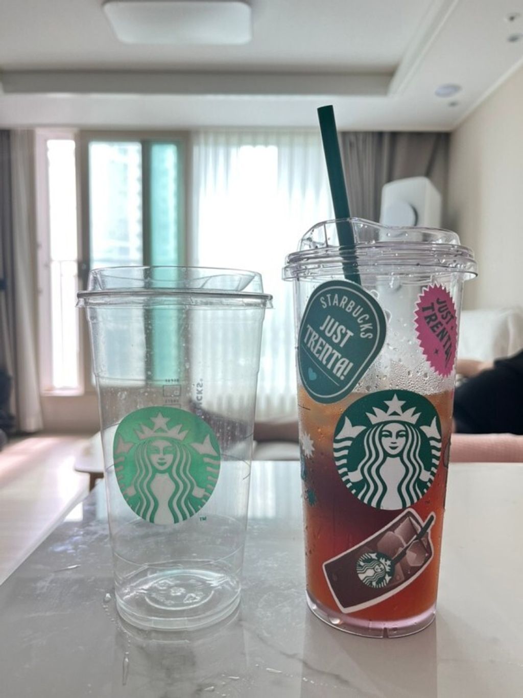 Starbucks Korea Siren Trenta Cold Cup 887ml with Free Decorative