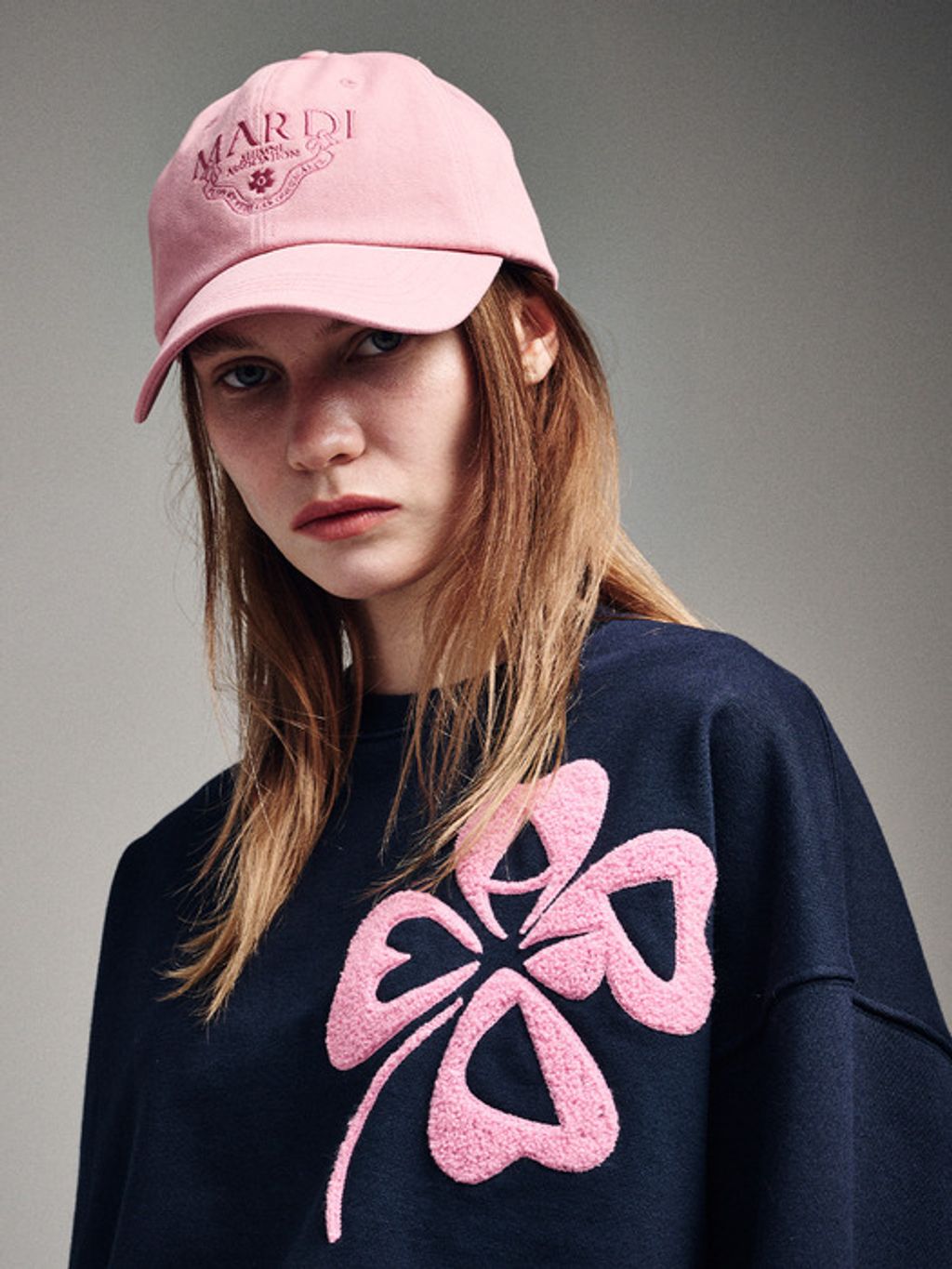 ●Mardi Mercredi●CAP ALUMNI CLASSIQUE WASHING_LIGHTPINK MARDI MERCREDI Cap Alumni Classique Washing – Belle Korea