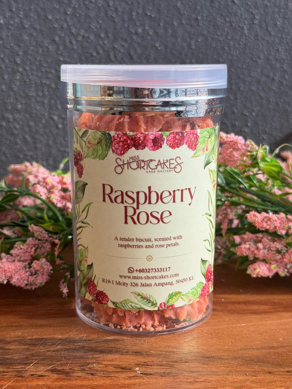 Raya raspeberry rose cookies 2