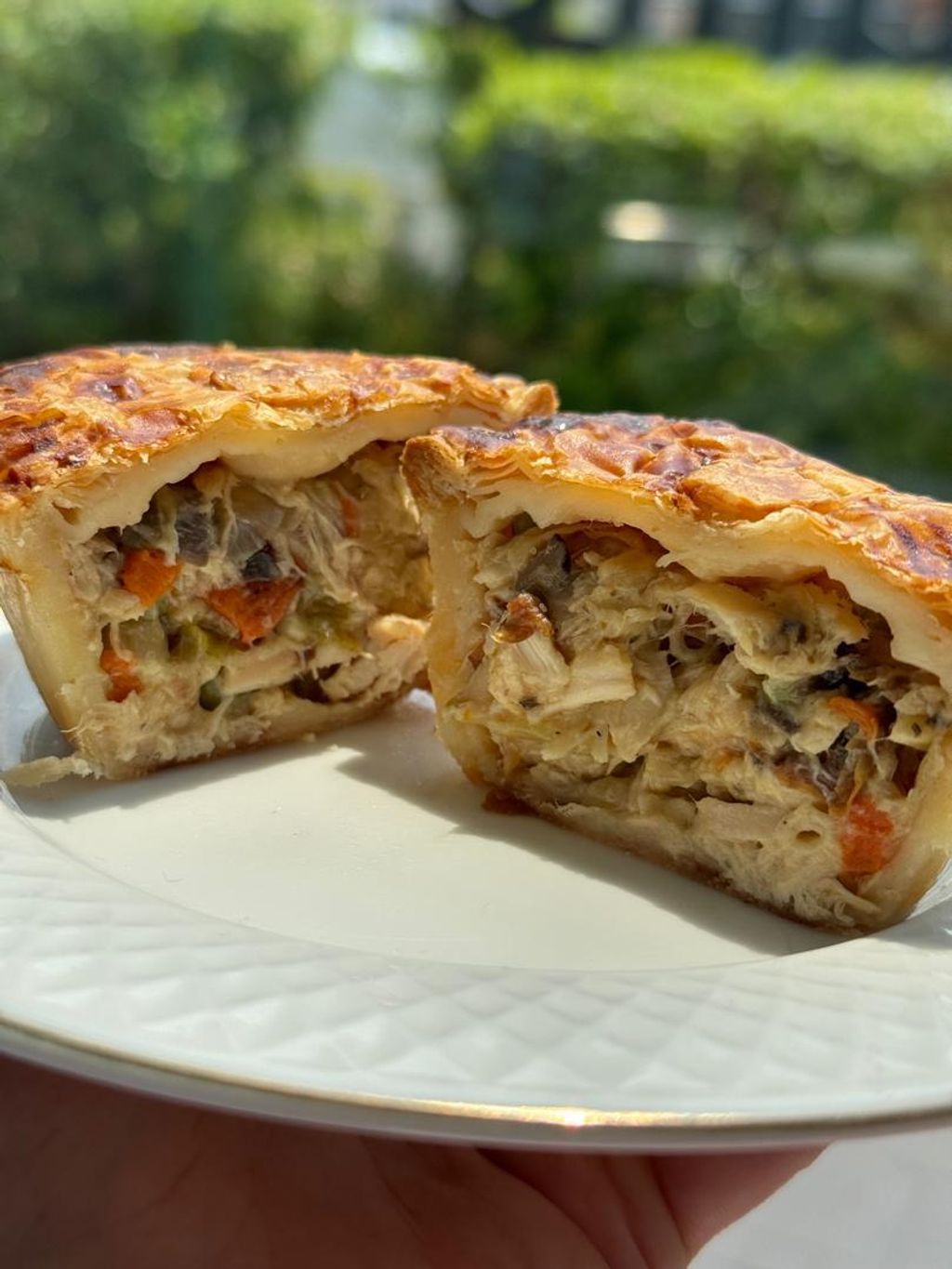 Chicken Pie inside