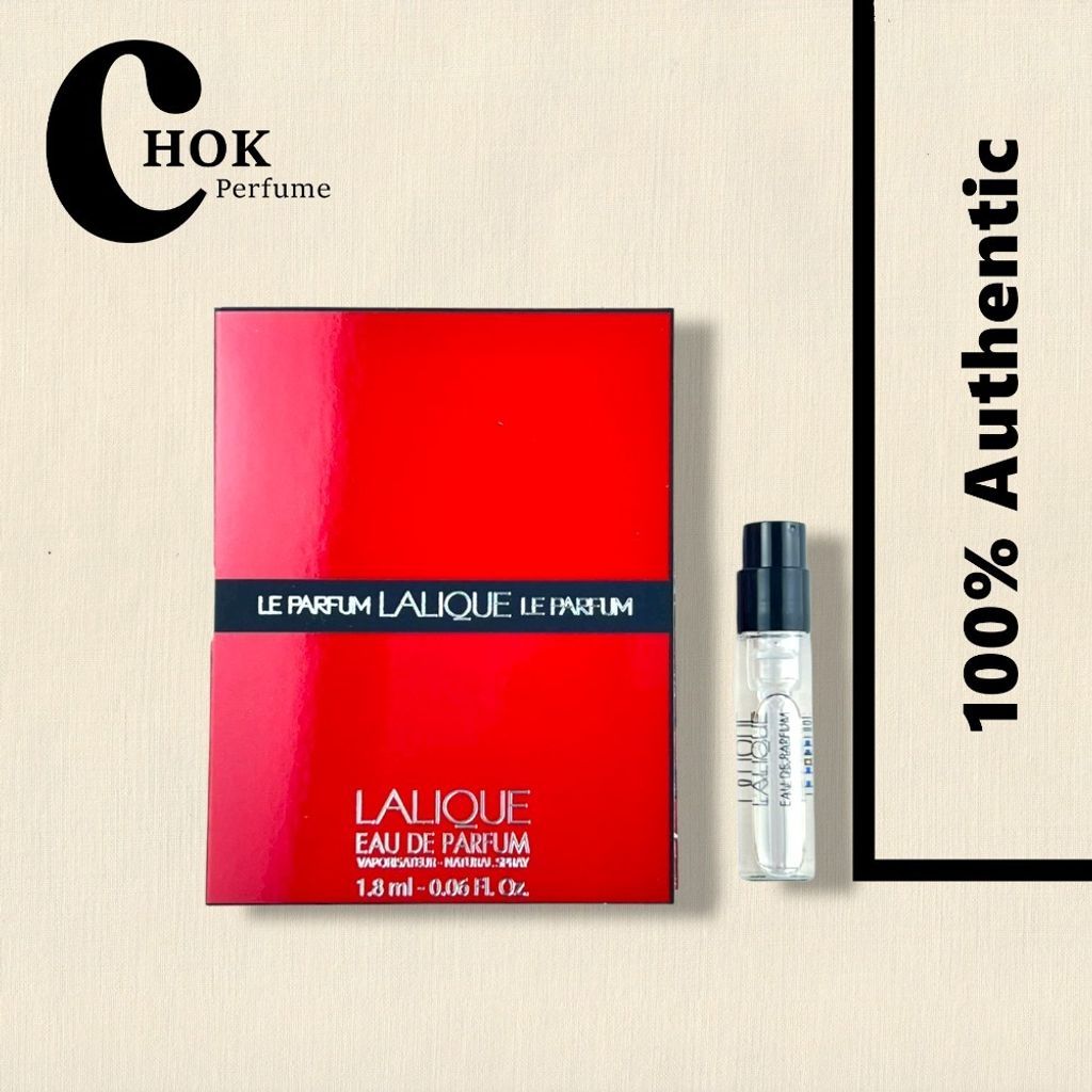 Authentic Lalique Le Parfum EDP 1.8ml Perfume Sample Vial Chokperfume