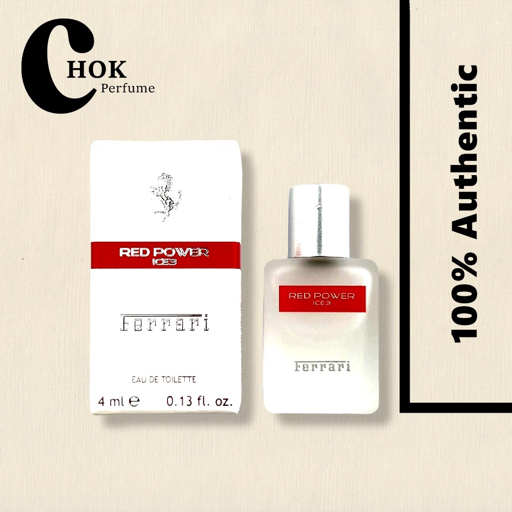 Authentic Ferrari Red Power Ice 3 EDT 4ml Perfume Miniature (M