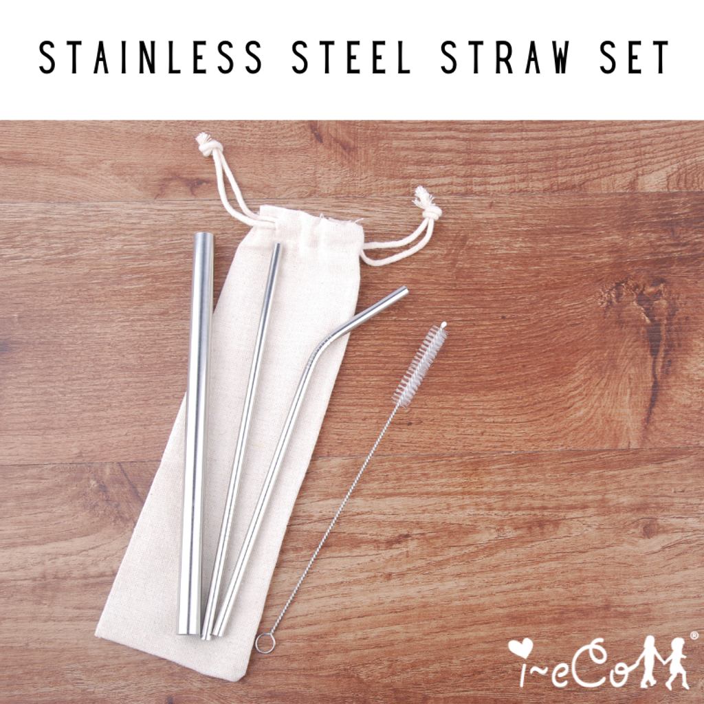 stainless steel Straw Set