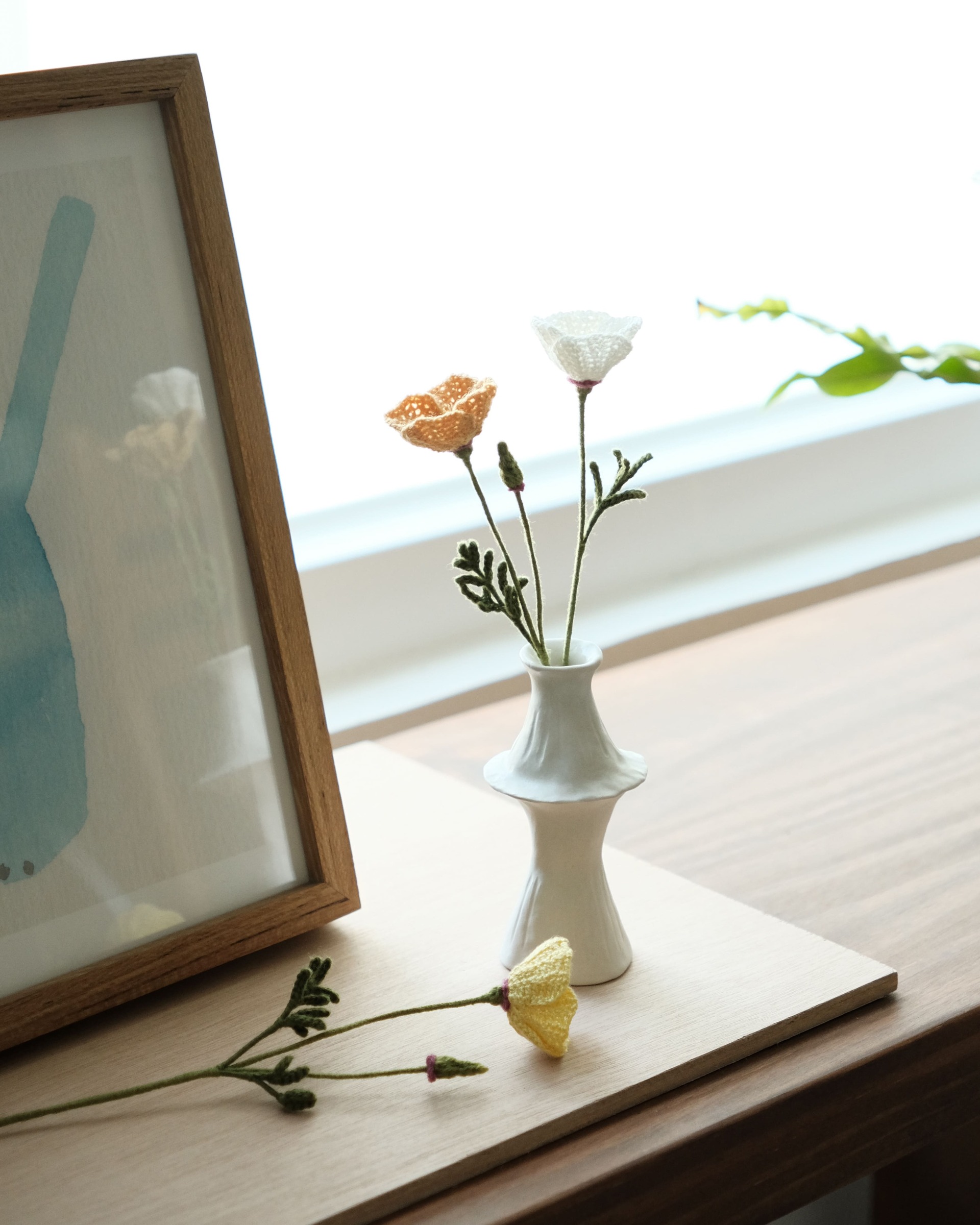 miknithouse_ 編織花_ 花菱草3