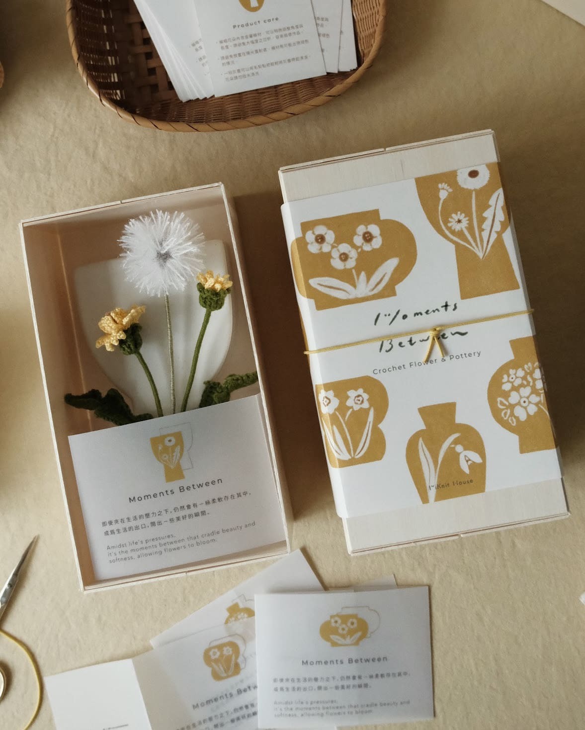 miknithouse_ 編織花_蒲公英1