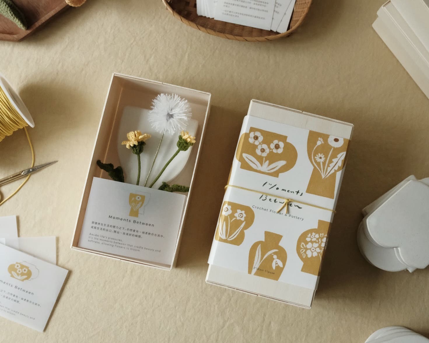 miknithouse_ 編織花_蒲公英8