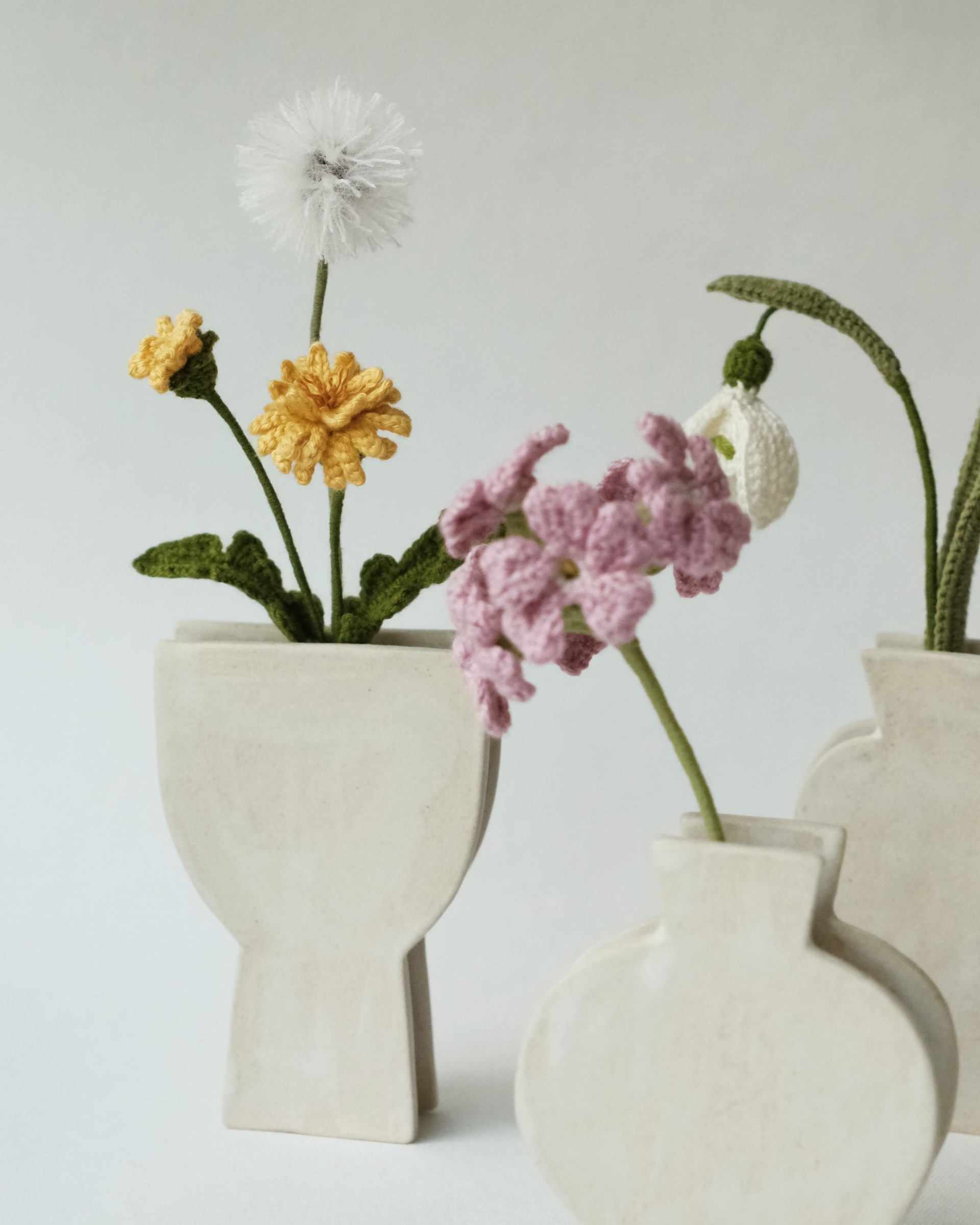 miknithouse_ 編織花_蒲公英6