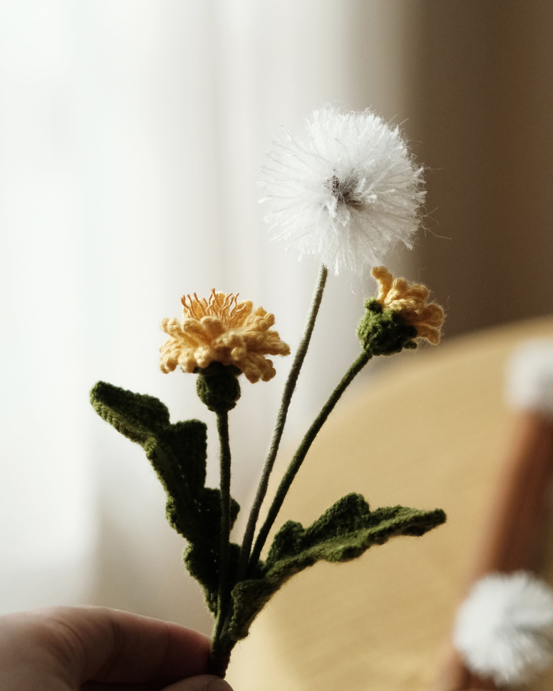 miknithouse_ 編織花_蒲公英2