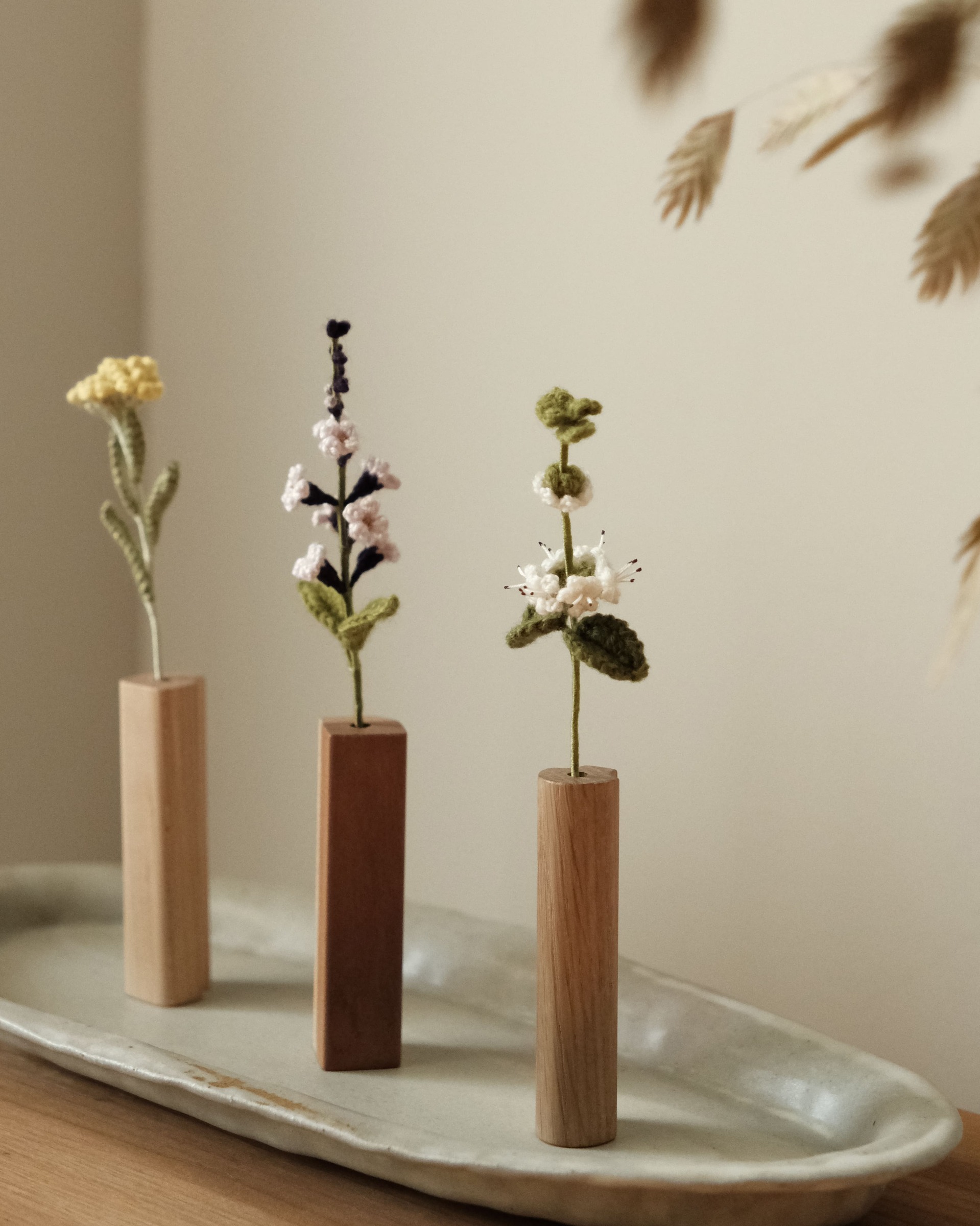 miknithouse_ 編織花_薄荷3