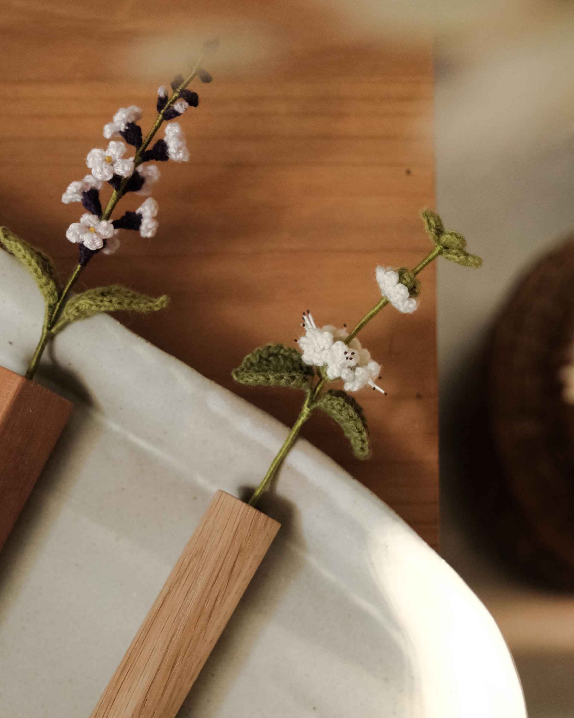 miknithouse_ 編織花_薄荷8