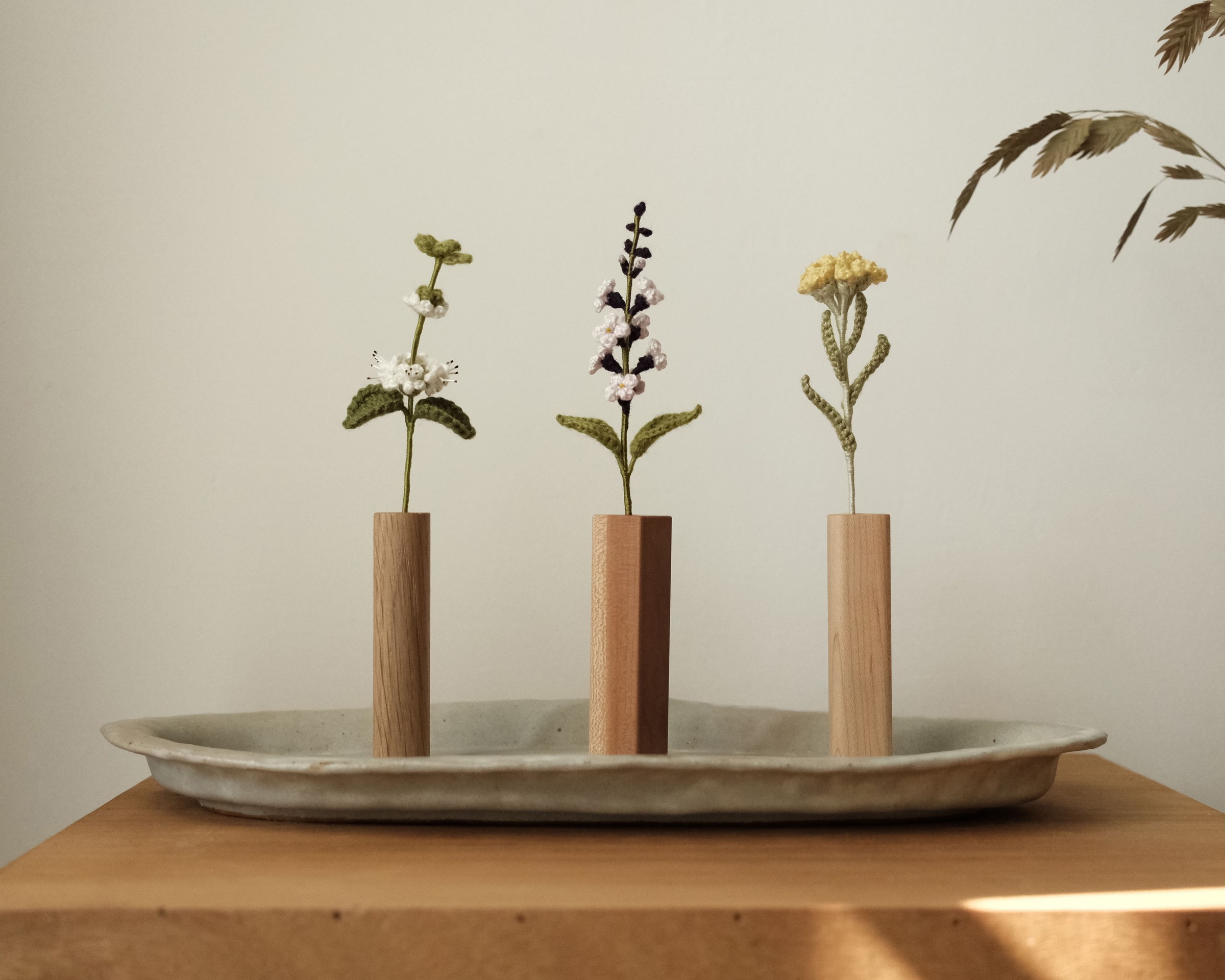 miknithouse_ 編織花_薄荷10