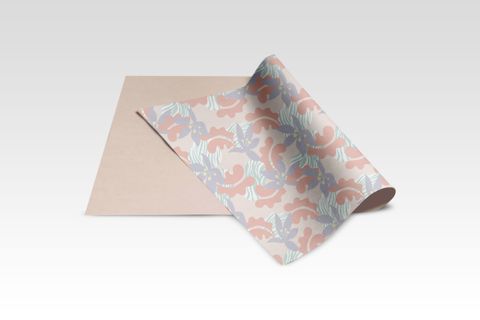Zebra Pastel folded-wrapping-paper-mockup