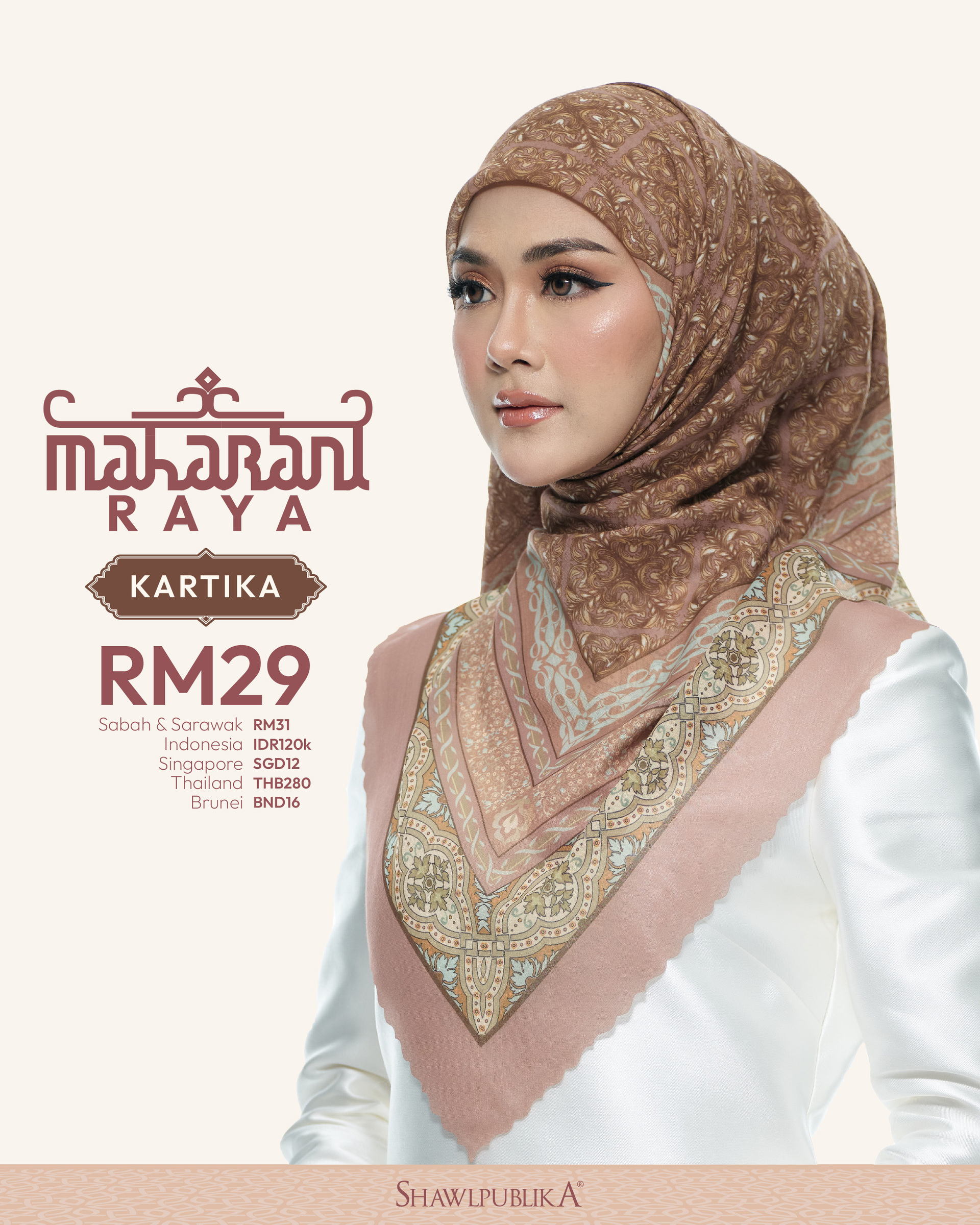 shawl publika tiru design