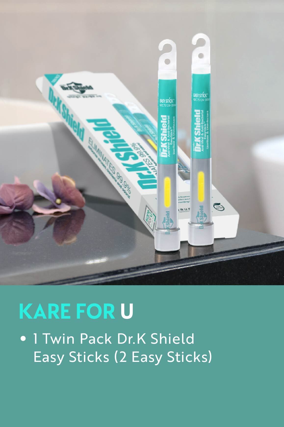 KARE FOR U - Twin Pack Dr.K Shield Easy Sticks
