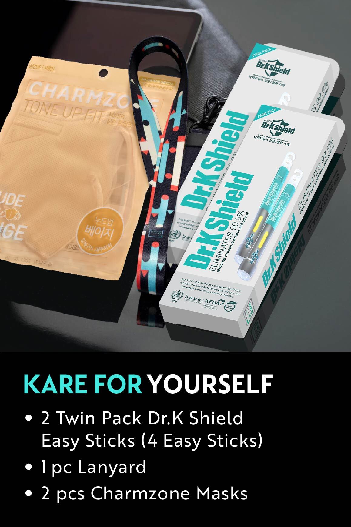 KARE FOR YOURSELF - Twin Pack Dr.K Shield Easy Sticks