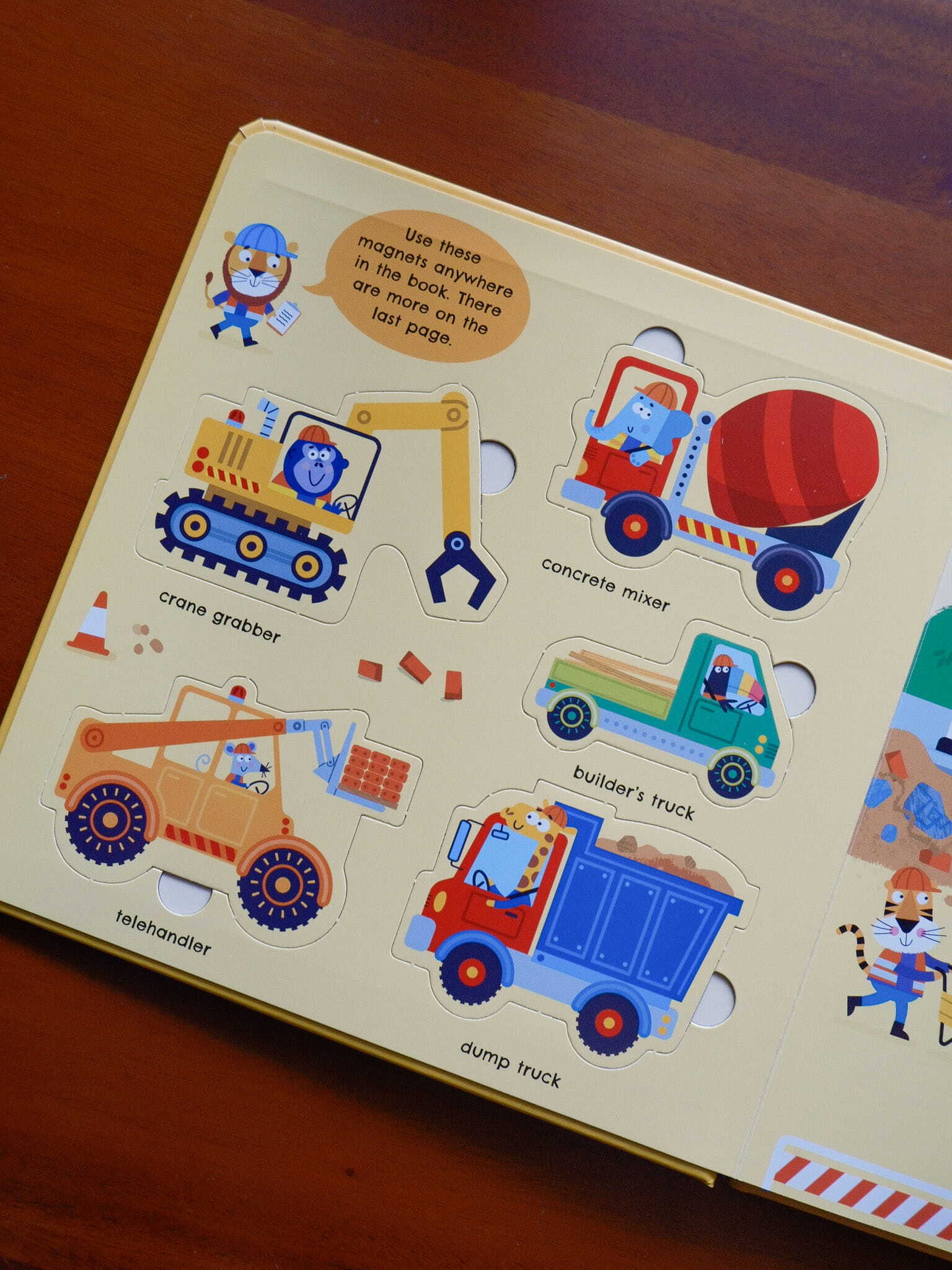 Trucks and Diggers Magnet Book 2