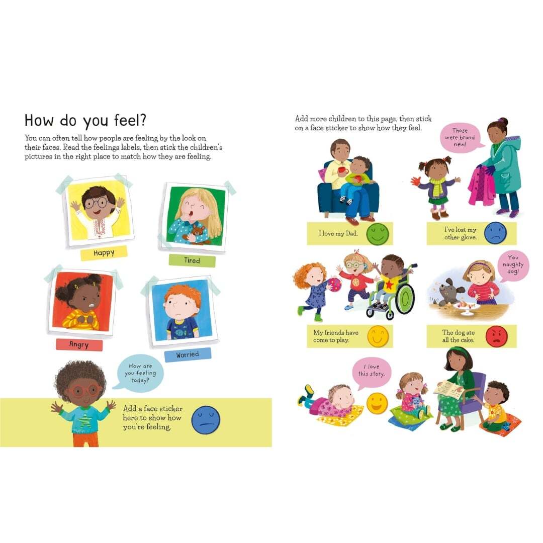 First Sticker Book Feelings 3
