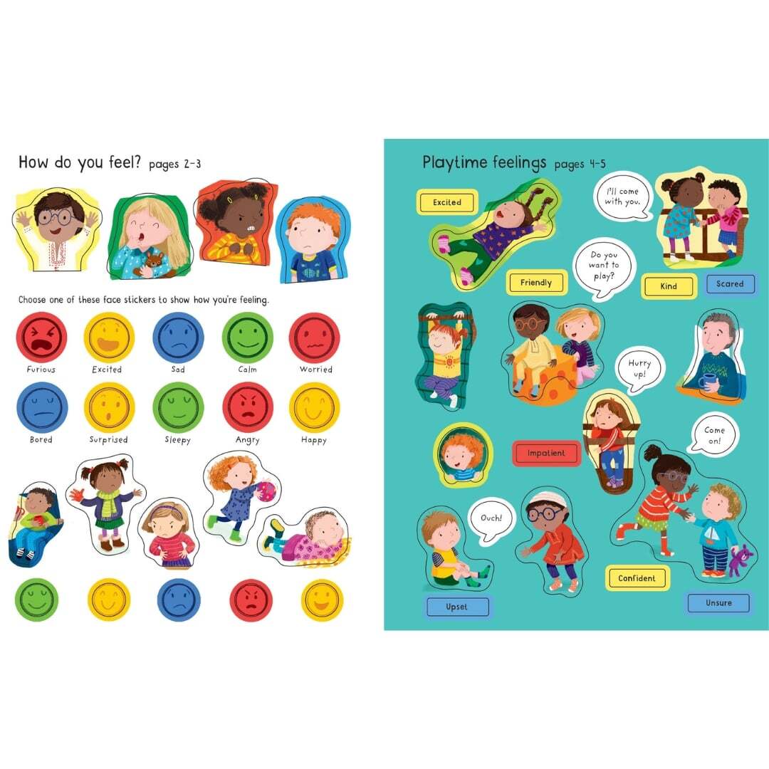 First Sticker Book Feelings 4