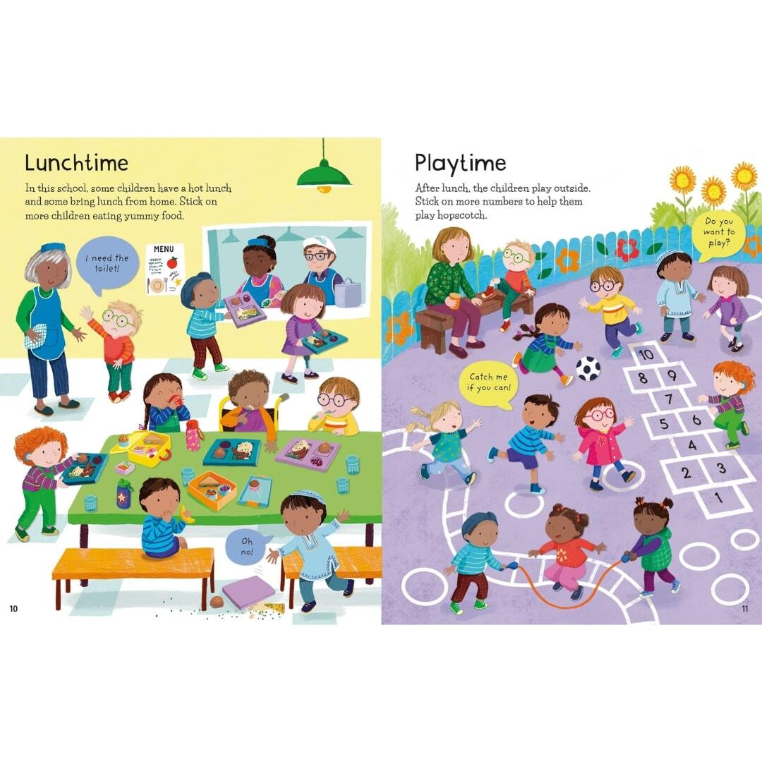 First Sticker Book Starting School 3