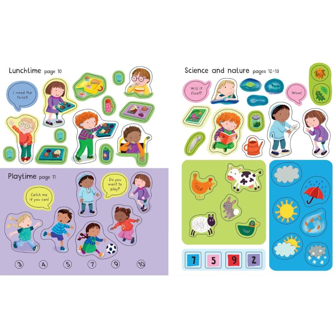 First Sticker Book Starting School 4